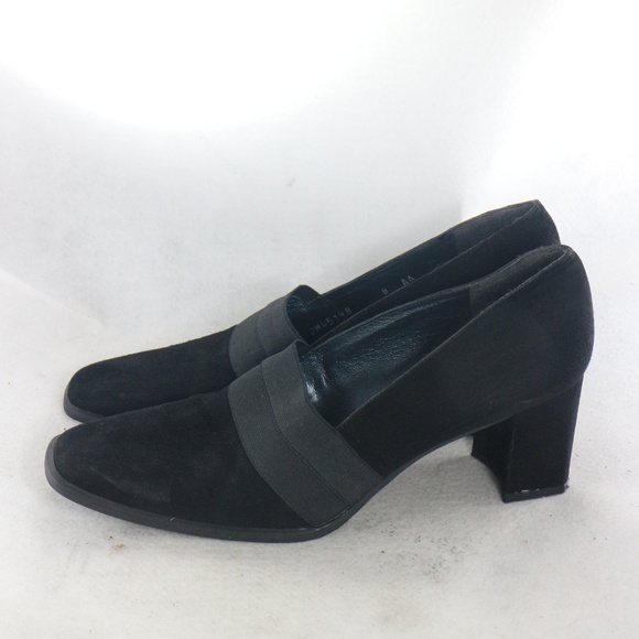 Stuart Weitzman Shoes - STUART WEITZMAN Black Suede Pumps Heels Sz 8 US Wmn Narrow